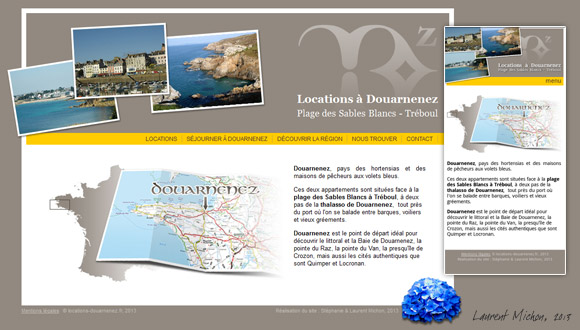 Site Internet Locations à Douarnenez