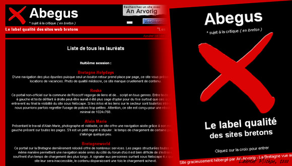 Abegus, label qualité des sites bretons, 2000