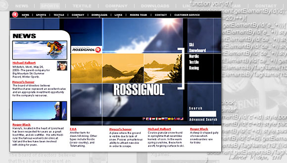 Site Internet US des Skis Rossignol
