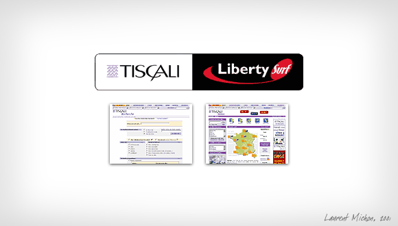 Tiscali / Libertysurf : conception partielle de la charte graphique
