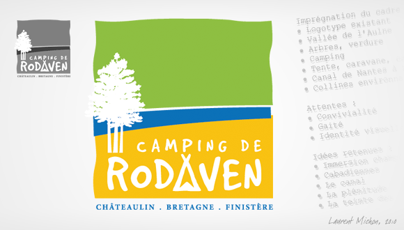 Logo du Camping de Rodaven, Châteaulin, Finistère, Bretagne