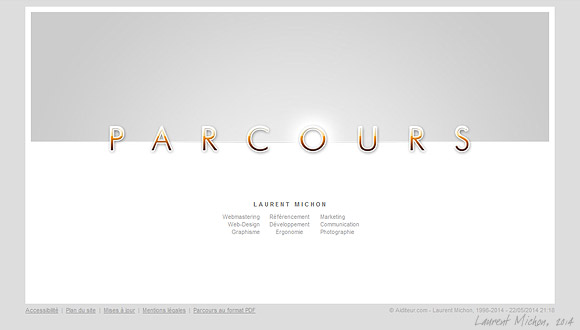 Site Internet PARCOURS - Laurent Michon