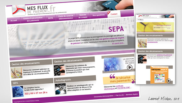 Site web Mes flux de paiement