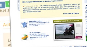 Portail d'actualités agricoles Agrisalon.com, v5.0